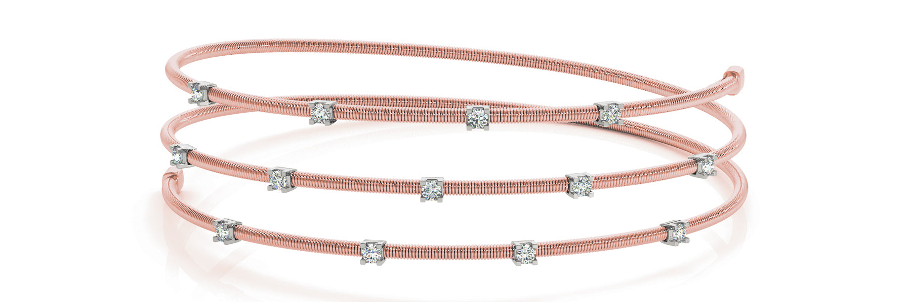 Bangle Italian Made Diamond Bracelet · 0.33 ct tw