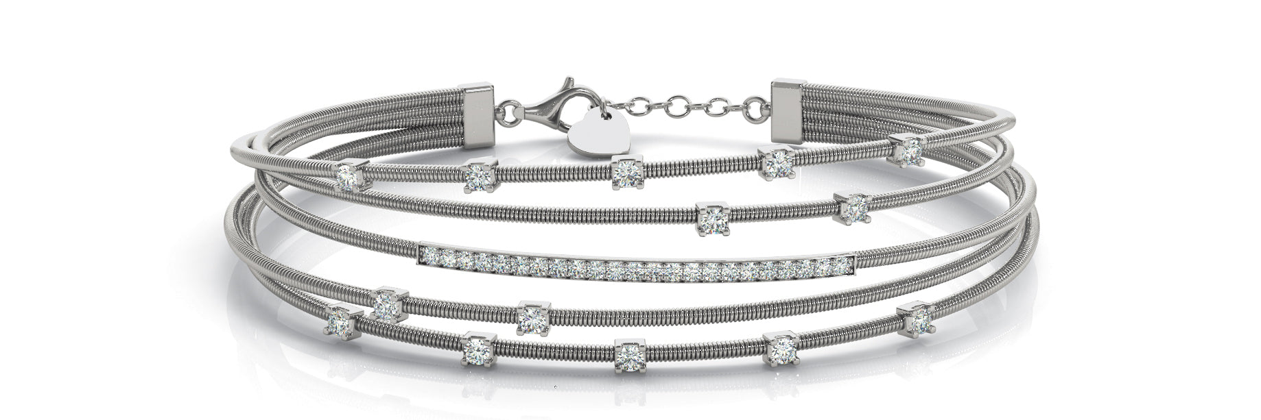 Bangle Italian Made Diamond Bracelet · 0.60 ct tw