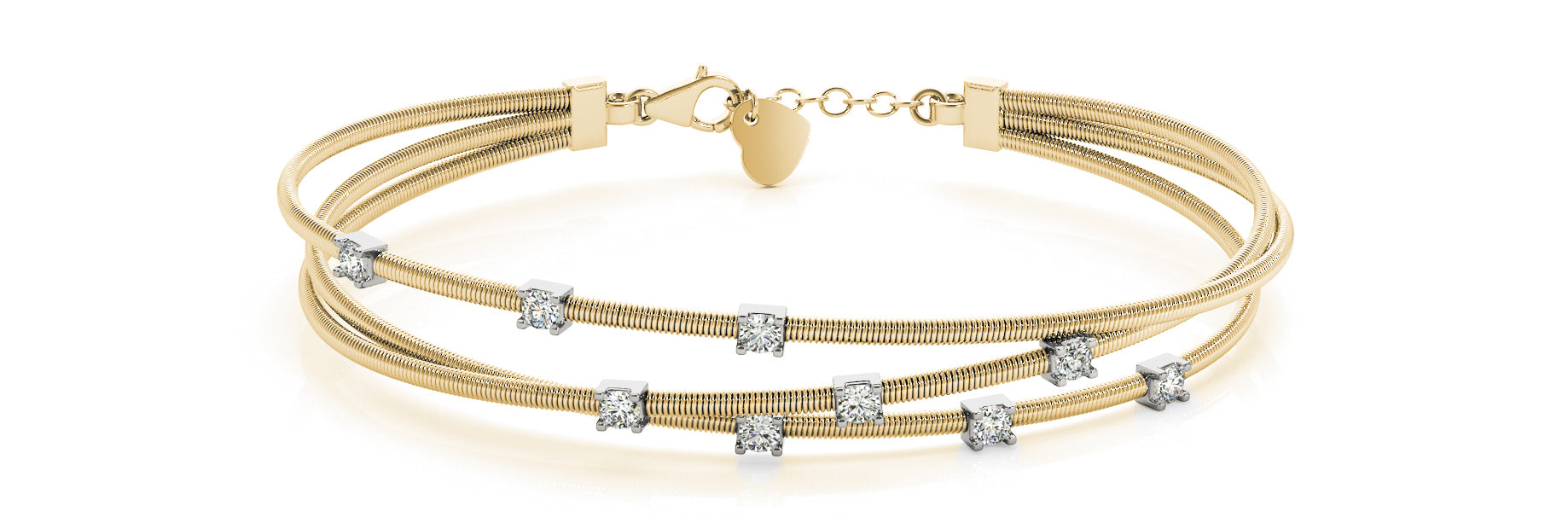 Bangle Italian Made Diamond Bracelet · 0.25 ct tw