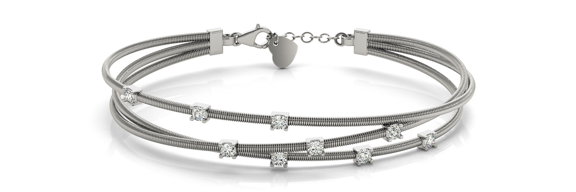 Bangle Italian Made Diamond Bracelet · 0.25 ct tw
