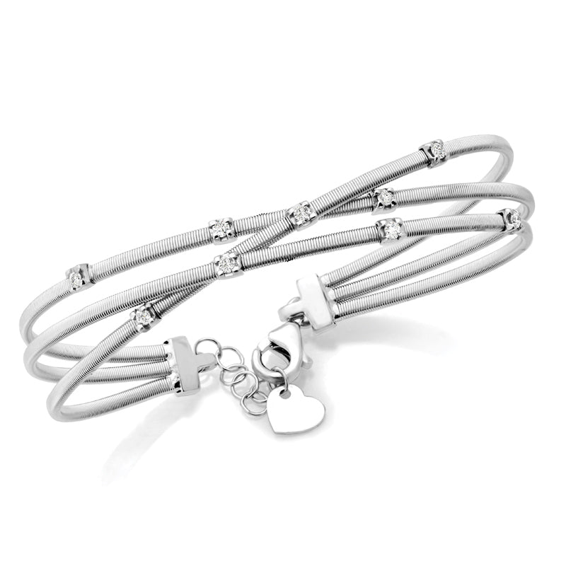 Bangle Italian Made Diamond Bracelet · 0.25 ct tw