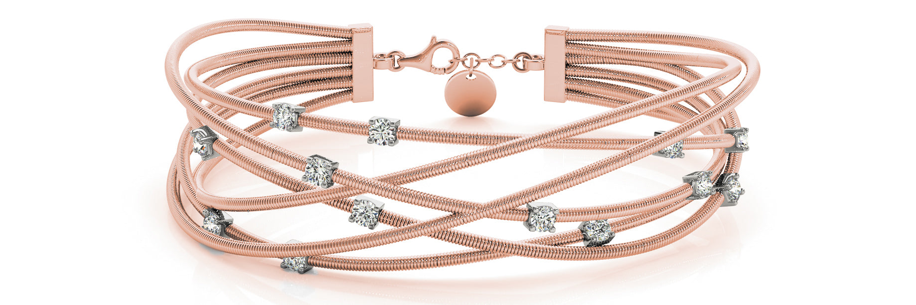 Bangle Italian Made Diamond Bracelet · 0.39 ct tw