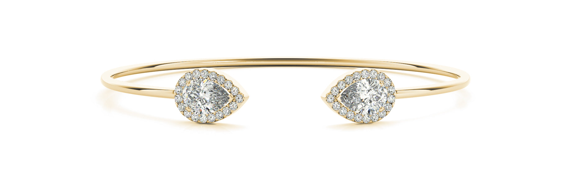 Pear Bangle Fashion Diamond Bracelet · 1.14 ct tw