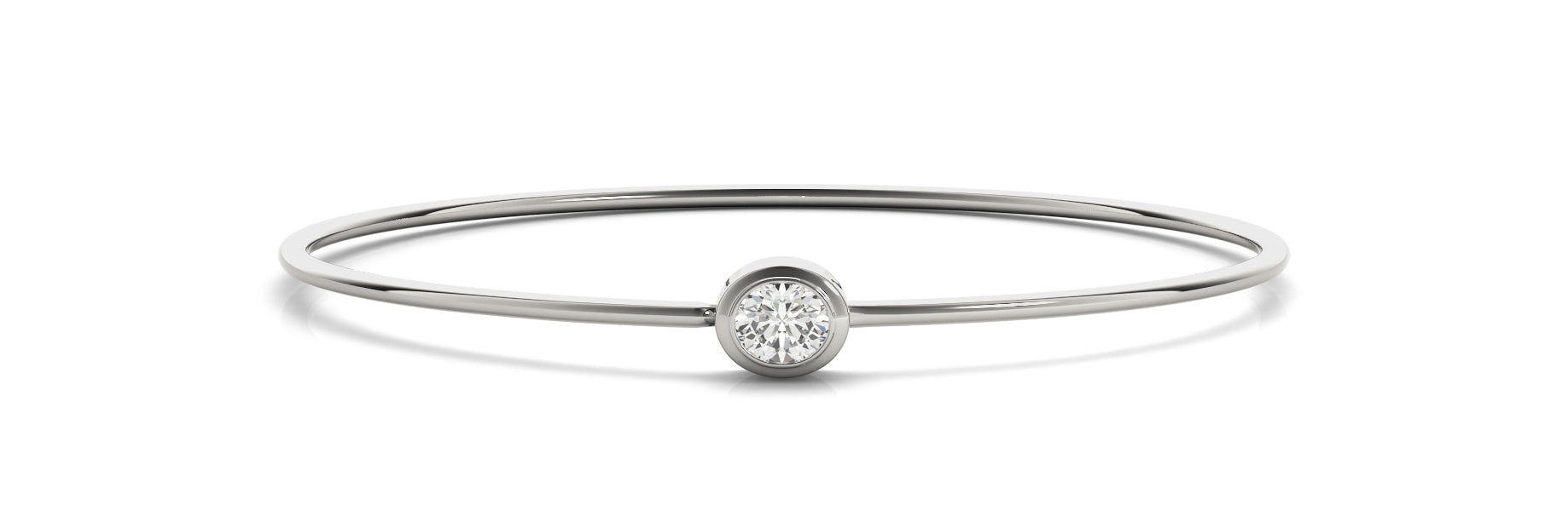 Oval Bangle Traditional Diamond Bracelet · 0.48 ct tw