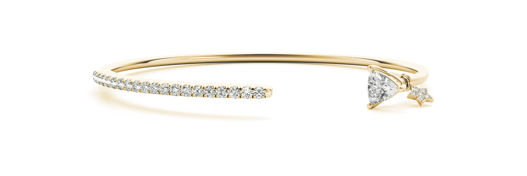 Trillion Bangle Fashion Diamond Bracelet · 0.57 ct tw