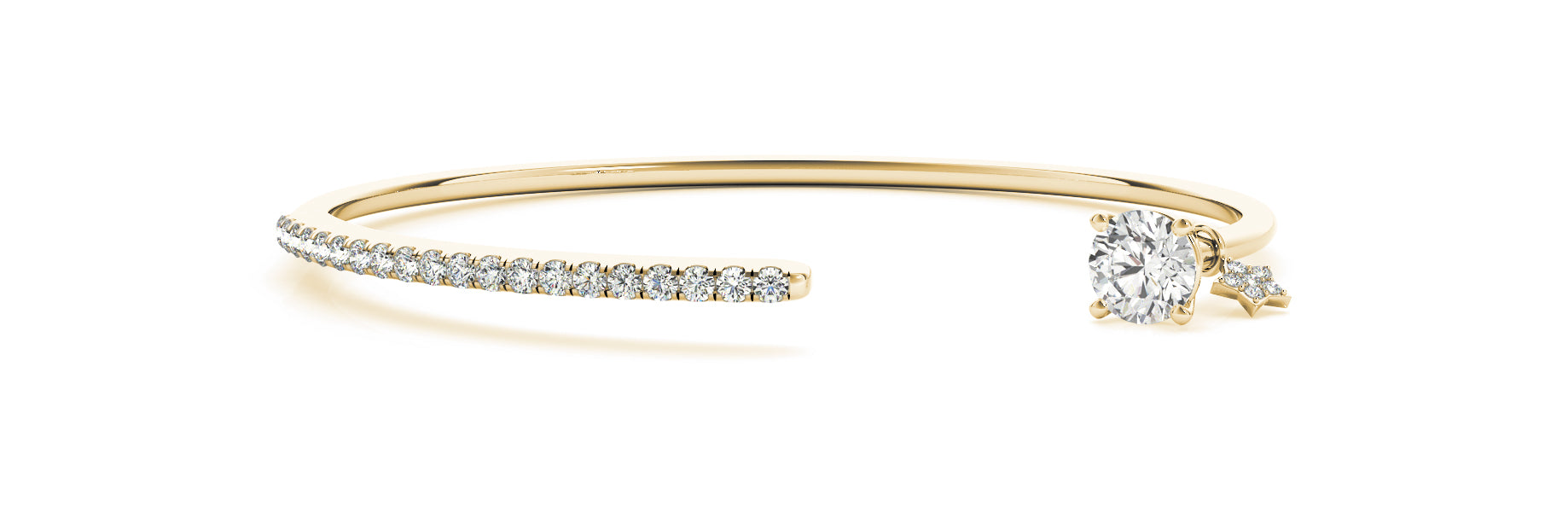 Oval Bangle Fashion Diamond Bracelet · 0.57 ct tw