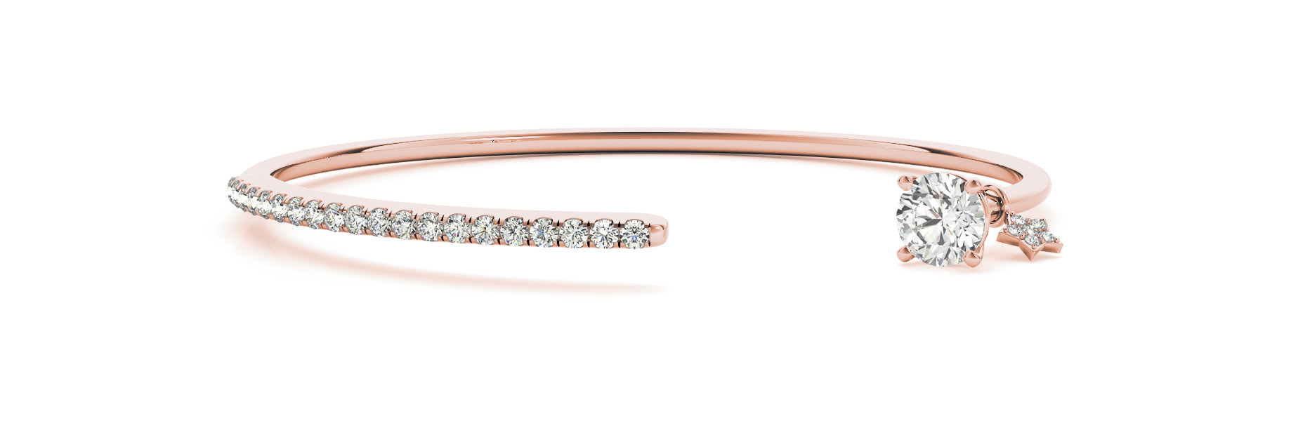 Oval Bangle Fashion Diamond Bracelet · 0.57 ct tw