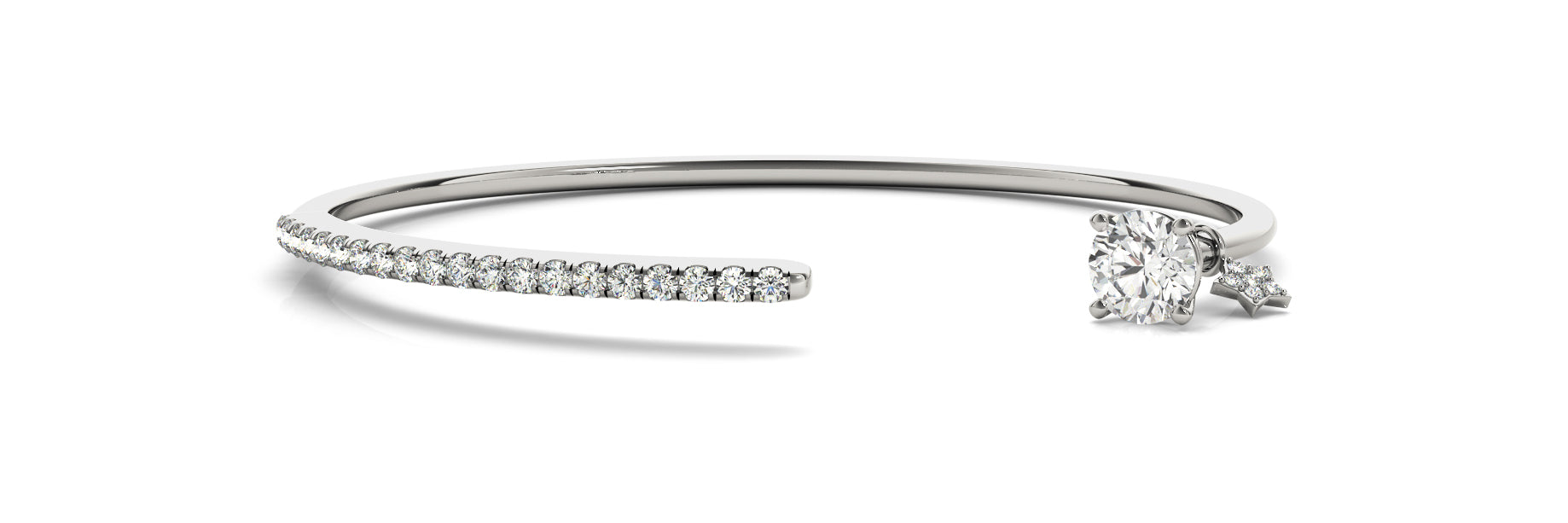 Oval Bangle Fashion Diamond Bracelet · 0.57 ct tw
