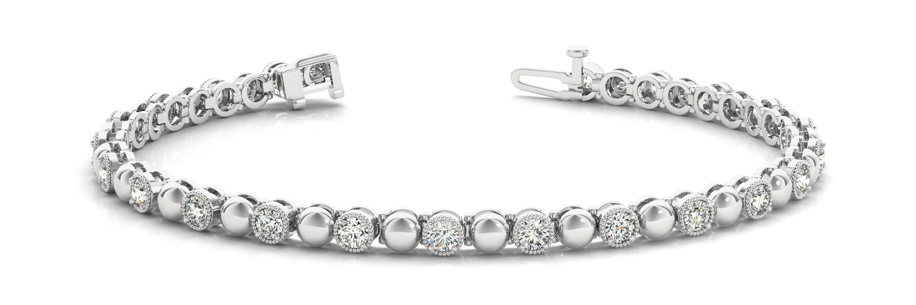 In-Line Prong Set Diamond Bracelet · 0.66 ct tw