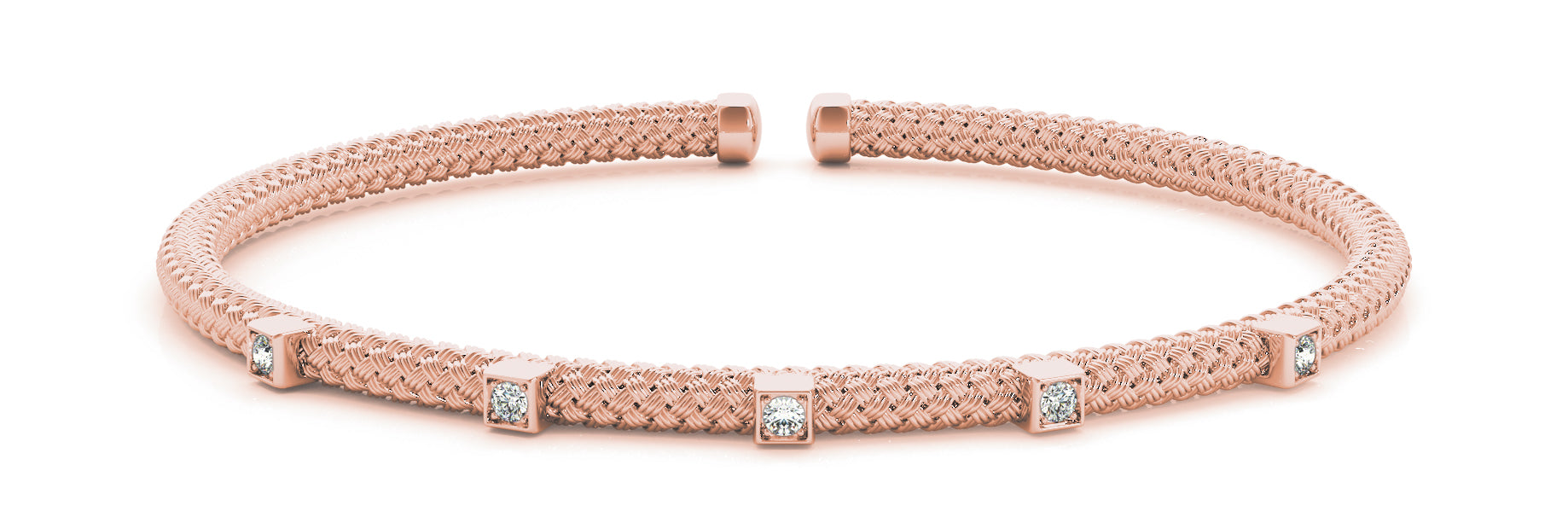 Bangle Italian Made Diamond Bracelet · 0.15 ct tw
