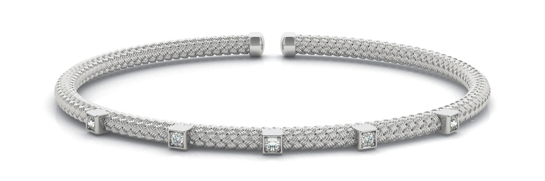 Bangle Italian Made Diamond Bracelet · 0.15 ct tw