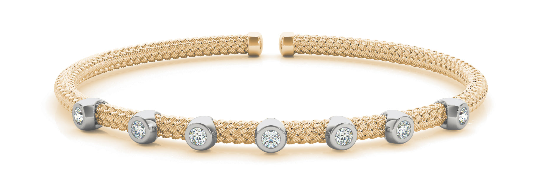 Bangle Italian Made Diamond Bracelet · 0.35 ct tw