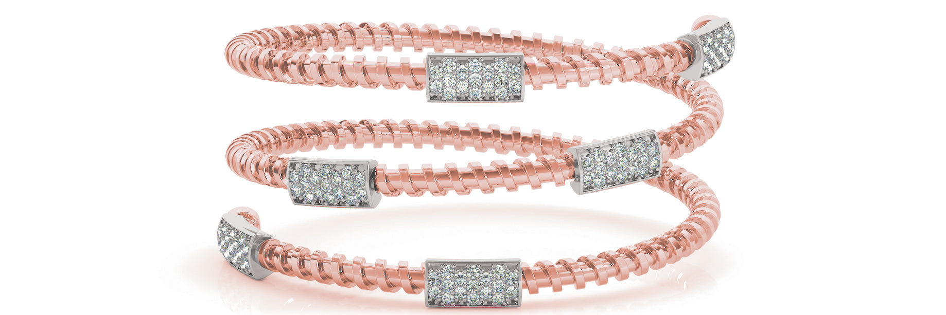 Bangle Italian Made Diamond Bracelet · 0.77 ct tw