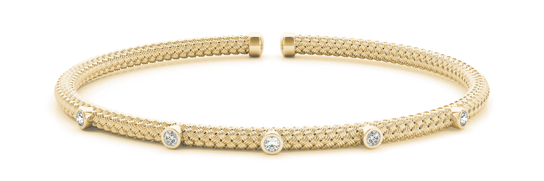 Bangle Italian Made Diamond Bracelet · 0.10 ct tw