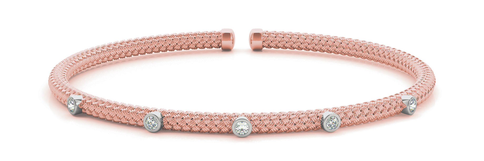 Bangle Italian Made Diamond Bracelet · 0.10 ct tw
