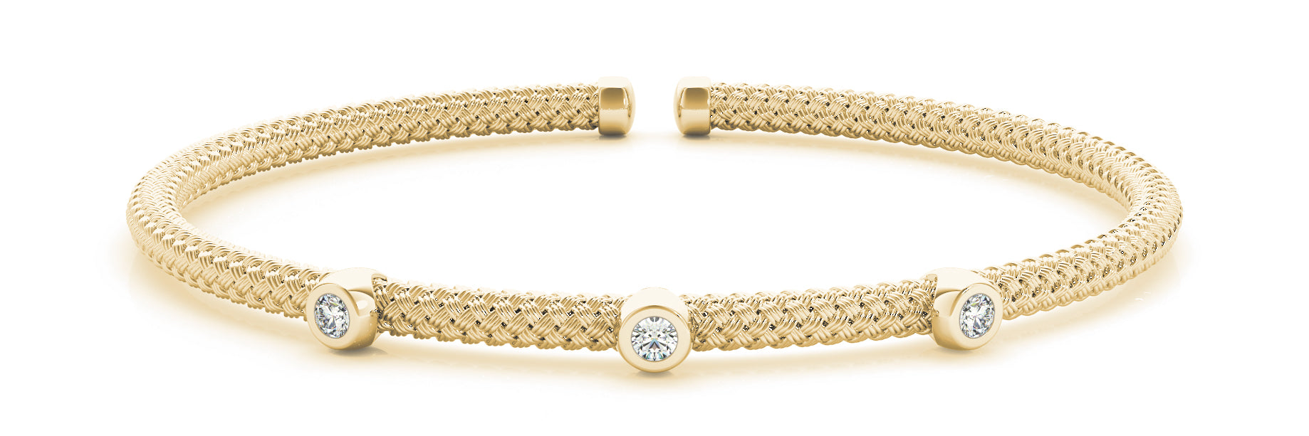 Bangle Italian Made Diamond Bracelet · 0.04 ct tw