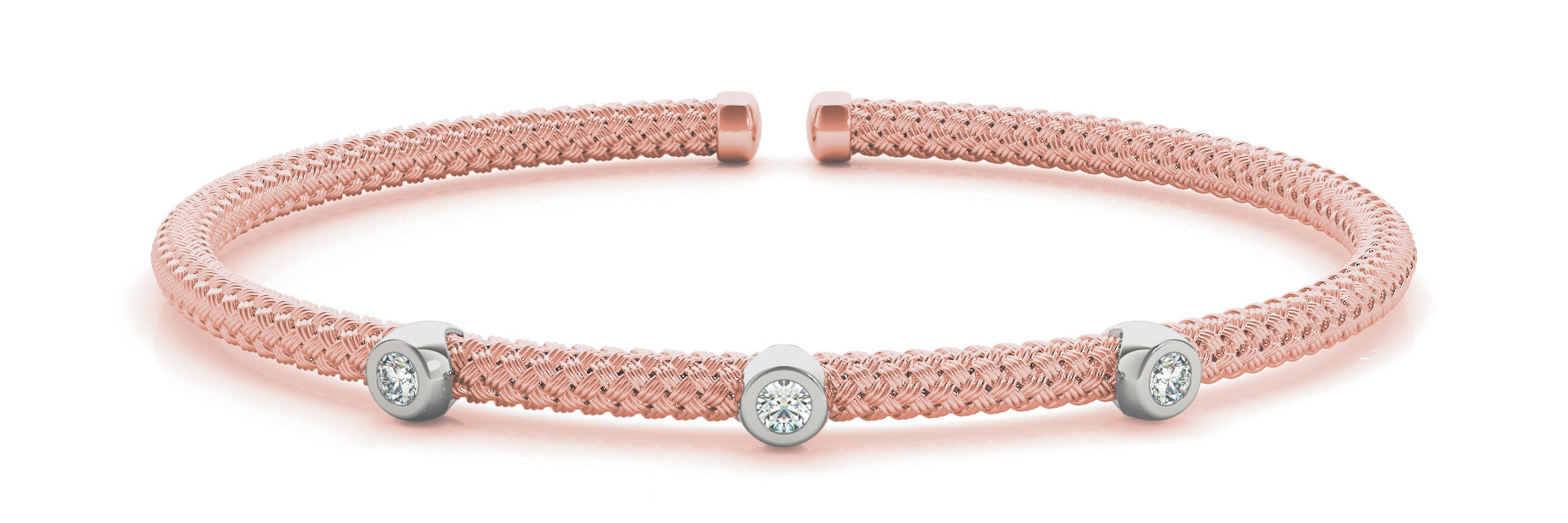 Bangle Italian Made Diamond Bracelet · 0.04 ct tw
