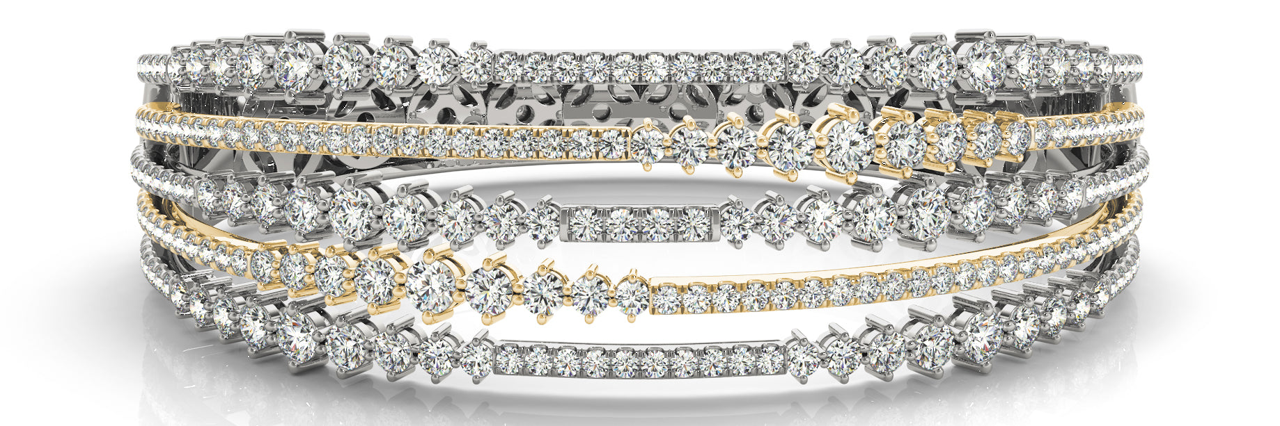 Bangle Fashion Diamond Bracelet · 5.46 ct tw