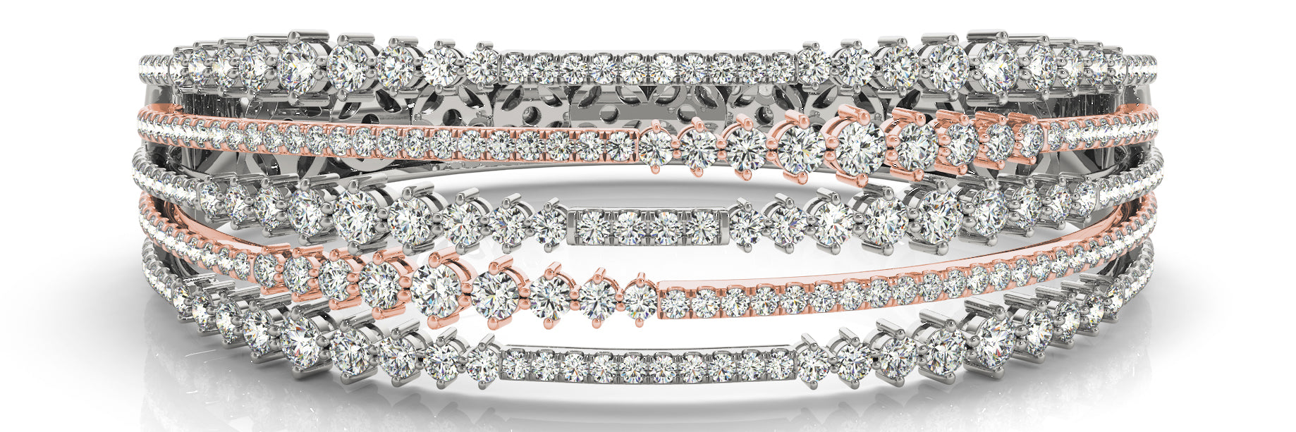 Bangle Fashion Diamond Bracelet · 5.46 ct tw