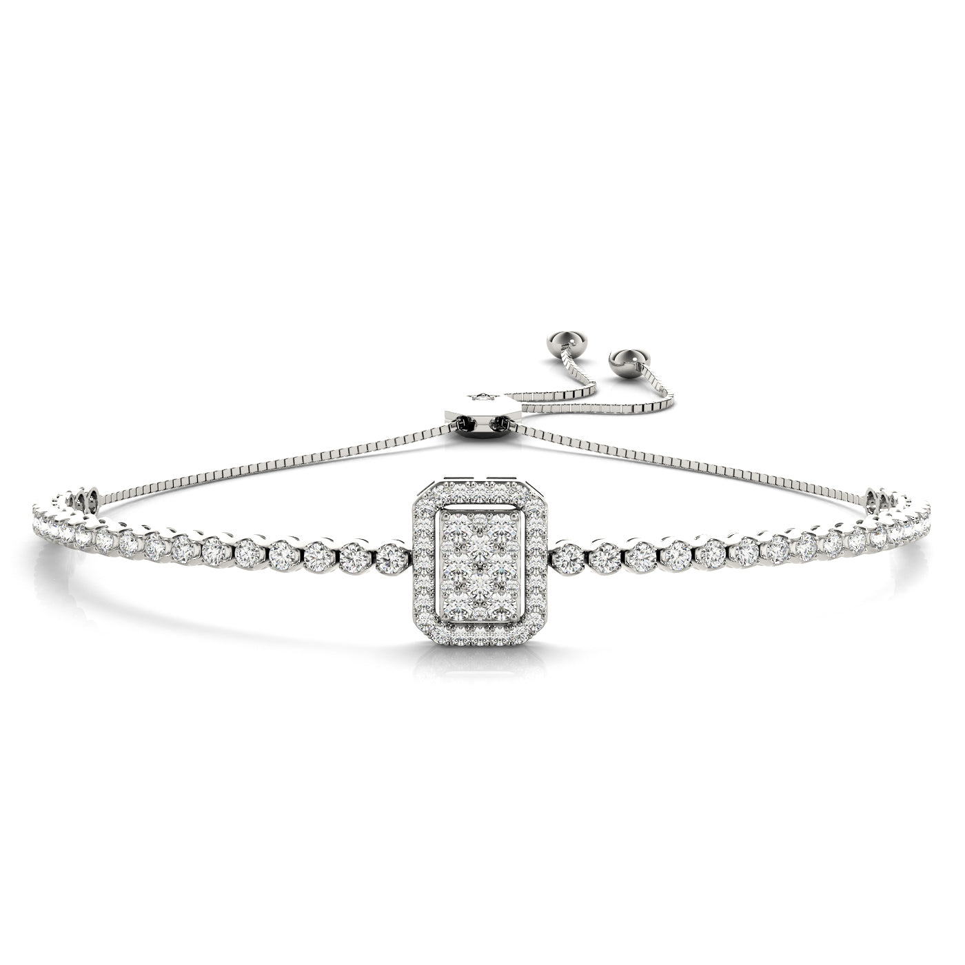 Cluster Adjustable Diamond Bracelet · 1.71 ct tw