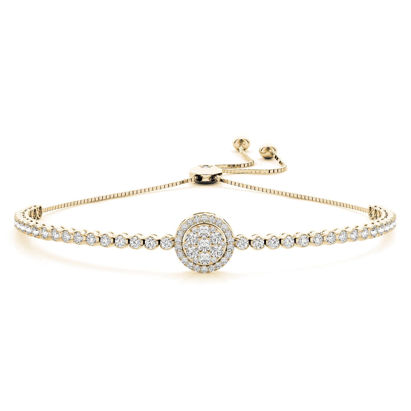 Cluster Adjustable Diamond Bracelet · 1.67 ct tw