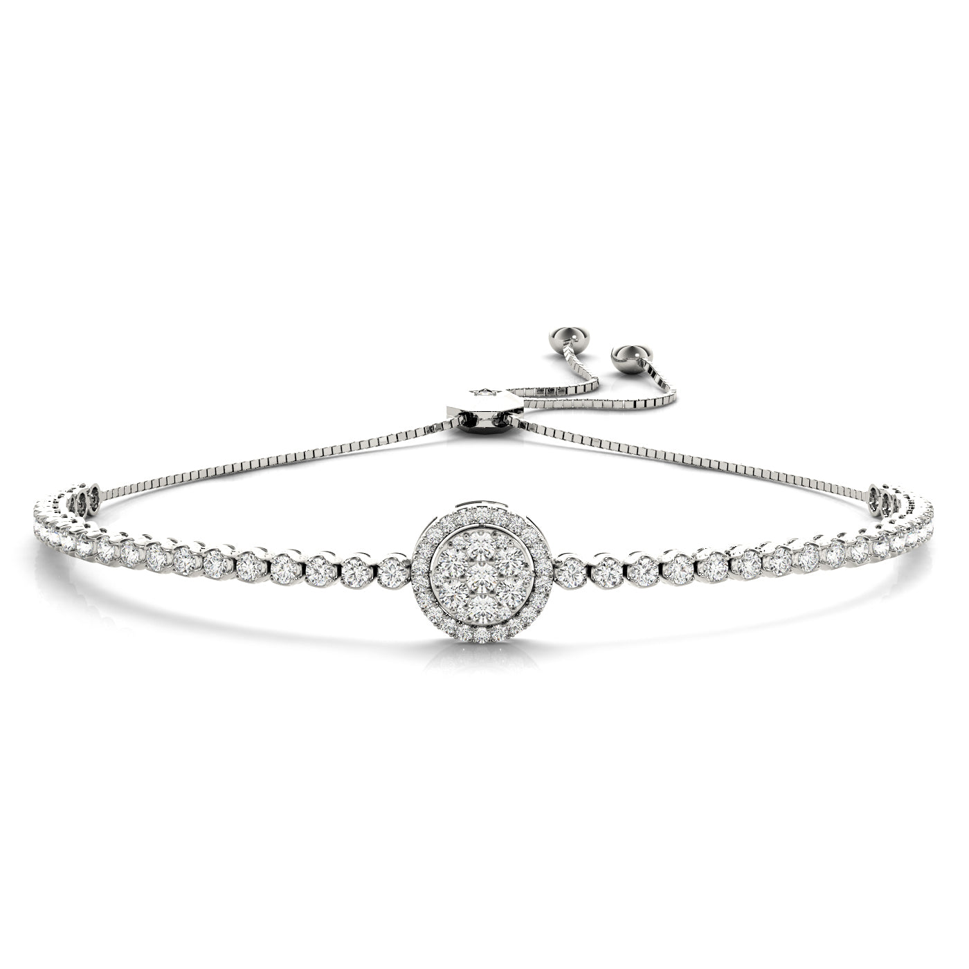 Cluster Adjustable Diamond Bracelet · 1.67 ct tw