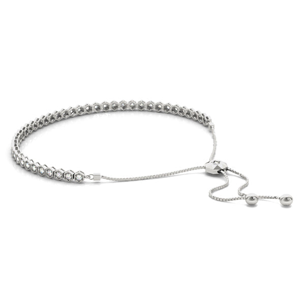Adjustable Tennis Diamond Bracelet · 0.66 ct tw