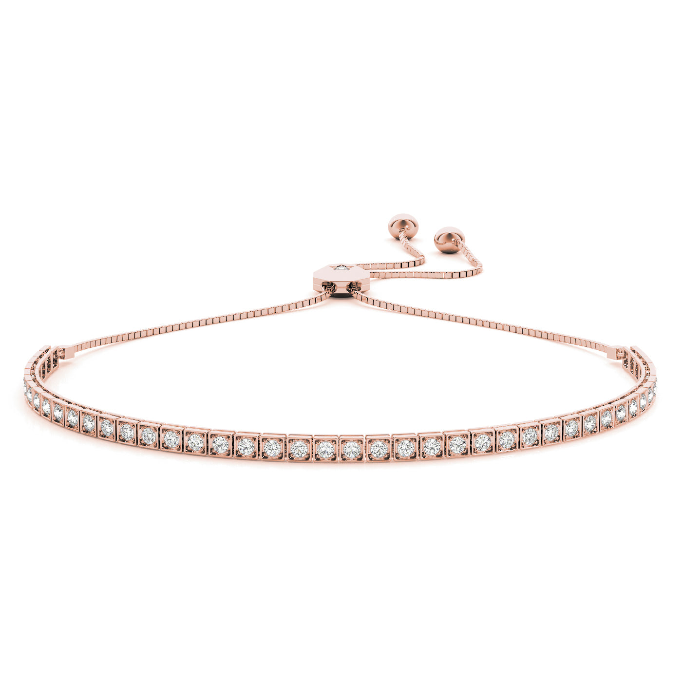 Adjustable Tennis Diamond Bracelet · 0.69 ct tw