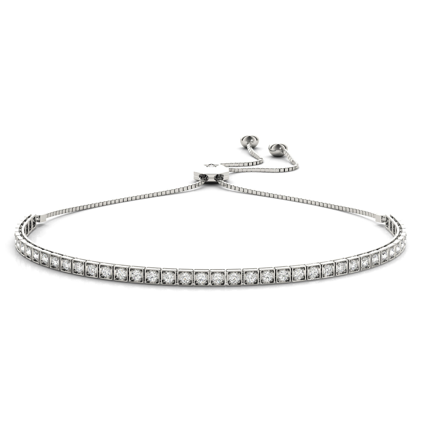 Adjustable Tennis Diamond Bracelet · 0.69 ct tw
