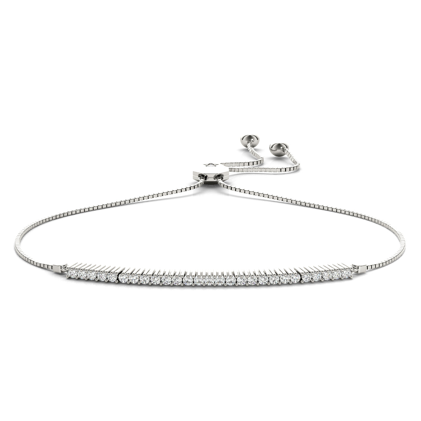 14kw Diamond Adjustable Bracelet · 0.37 ct tw
