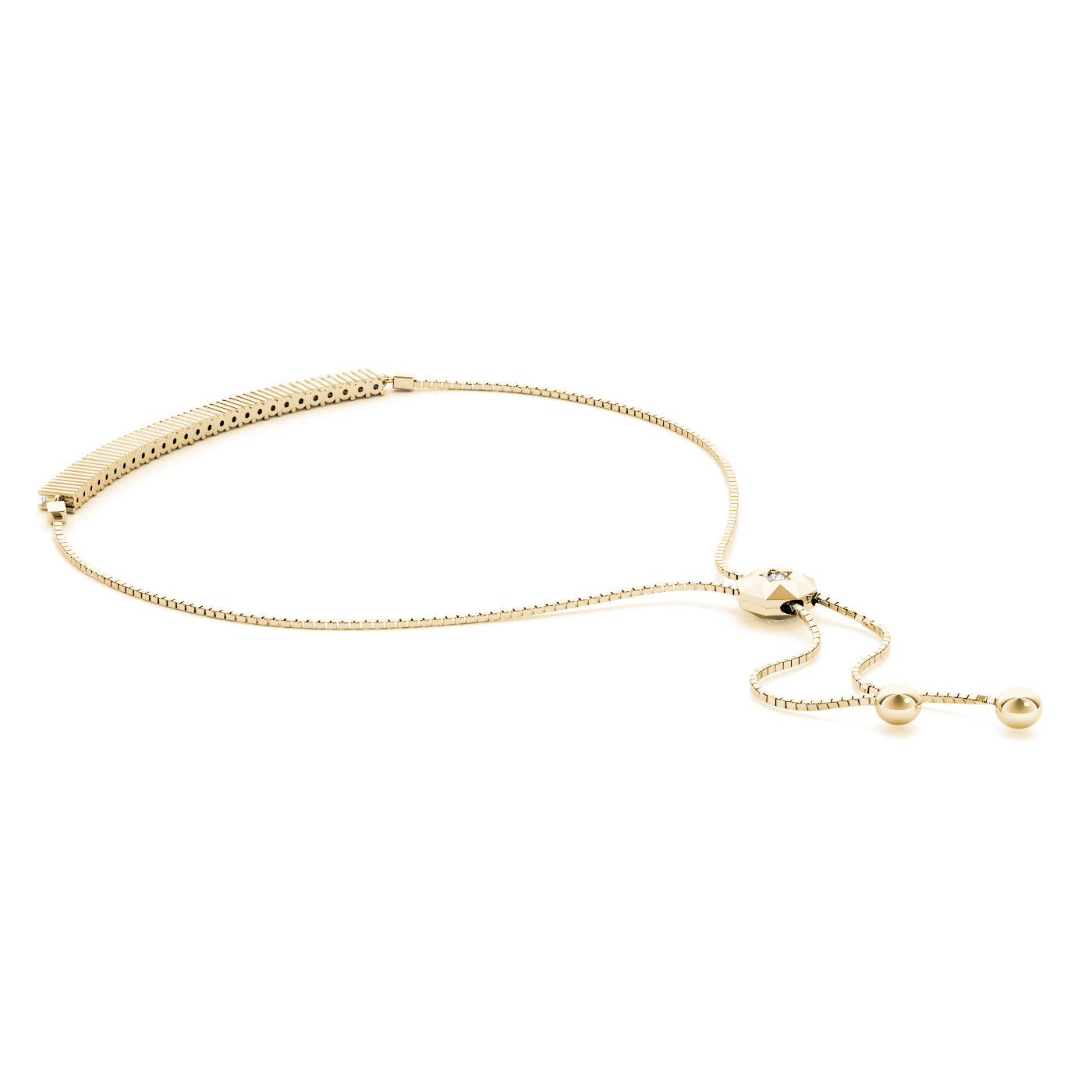 14kw Diamond Adjustable Bracelet · 0.37 ct tw