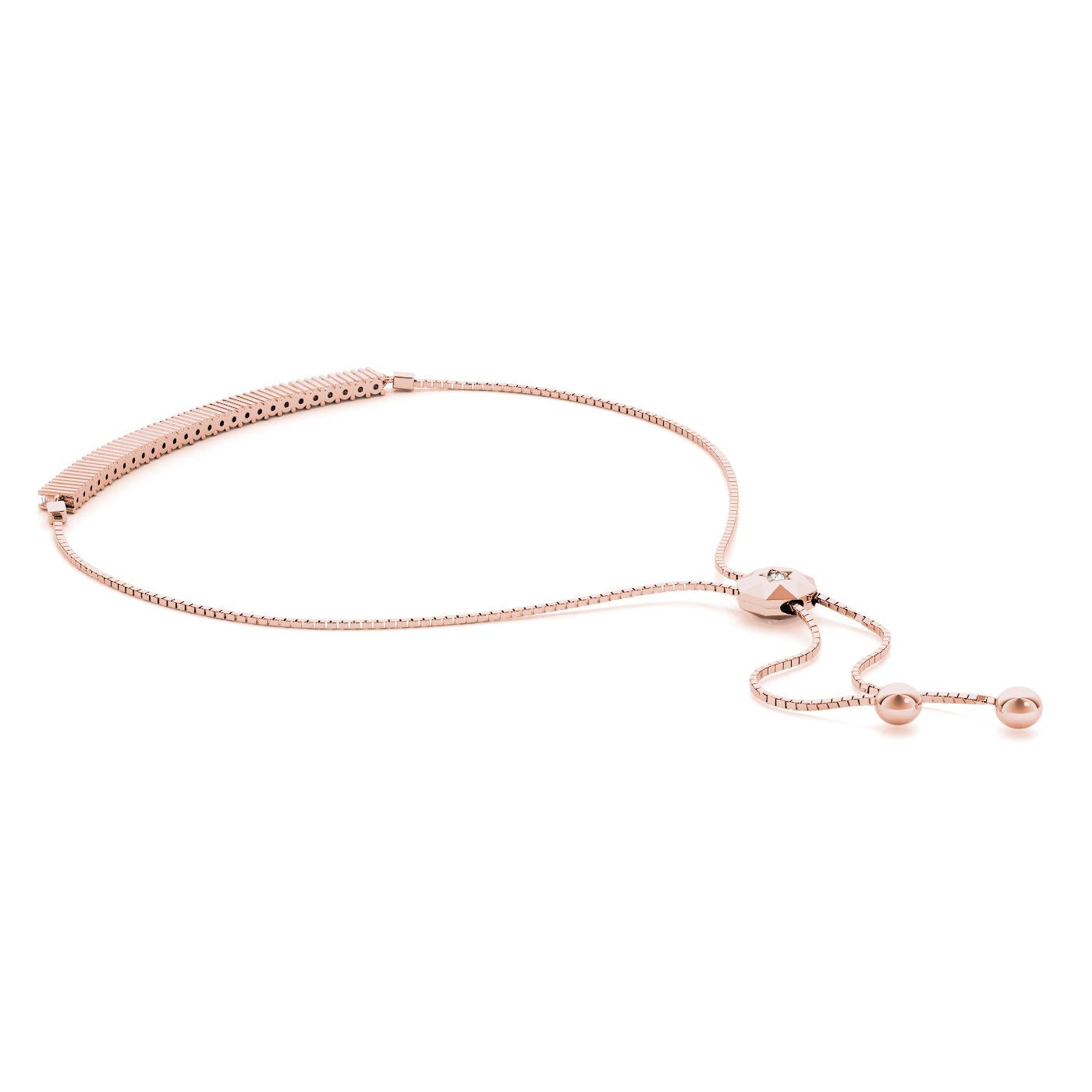 14kw Diamond Adjustable Bracelet · 0.37 ct tw