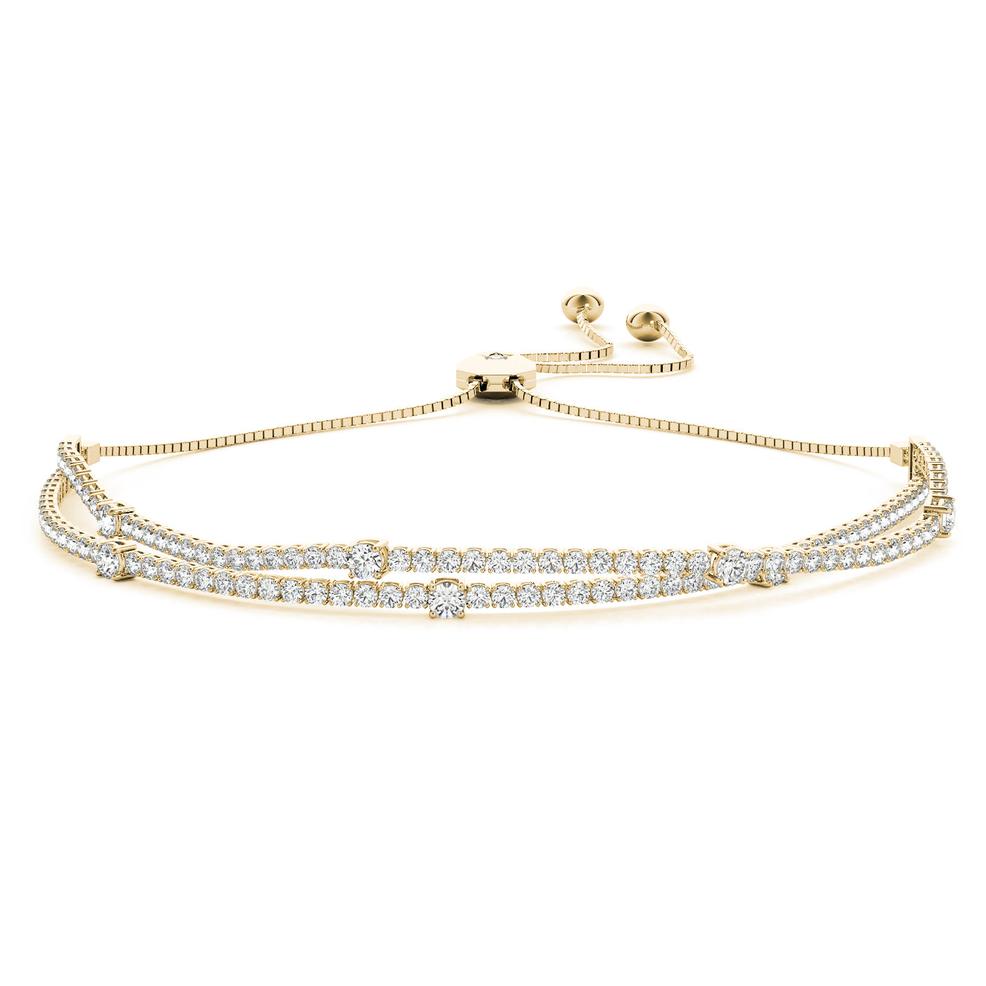 14kw Diamond Adjustable Bracelet · 1.99 ct tw