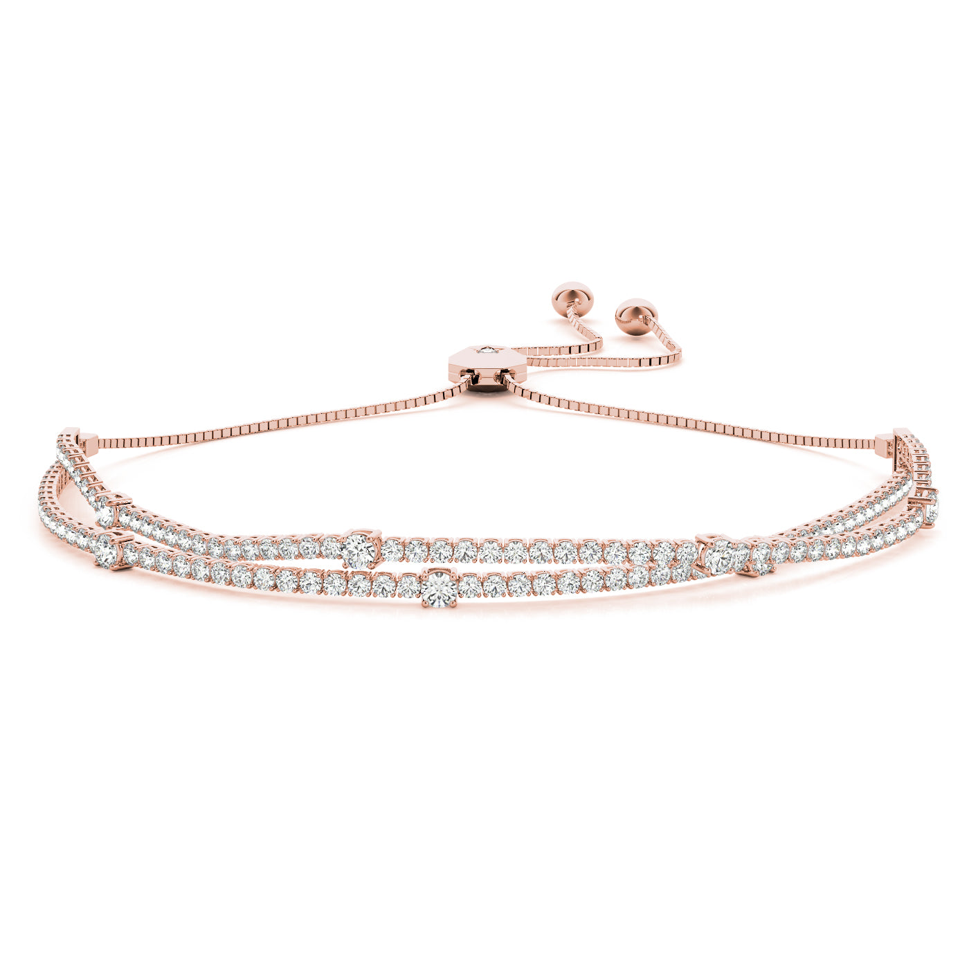 14kw Diamond Adjustable Bracelet · 1.99 ct tw