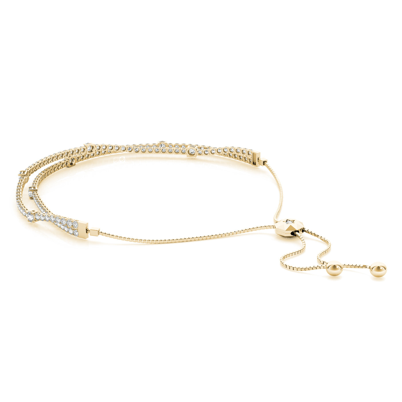 14kw Diamond Adjustable Bracelet · 1.99 ct tw