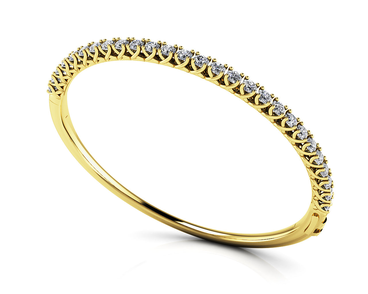 4 Prong Bangle Diamond Bracelet · 1.74 ct tw