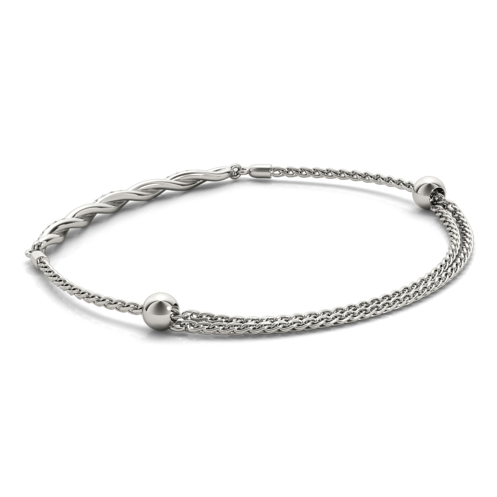 Diamond Gold Twist Bracelet · 0.22 ct tw
