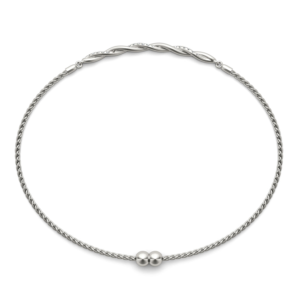 Diamond Gold Twist Bracelet · 0.22 ct tw