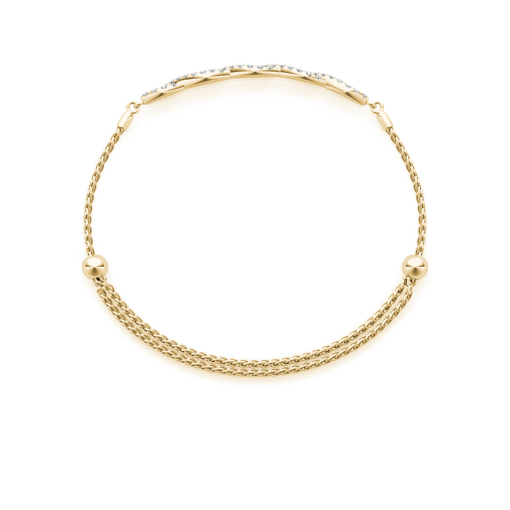 Diamond Crossover Bracelet · 0.44 ct tw