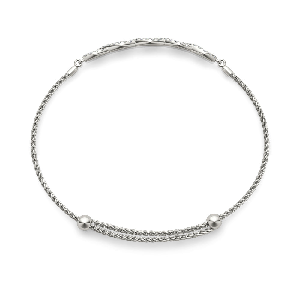 Diamond Crossover Bracelet · 0.44 ct tw