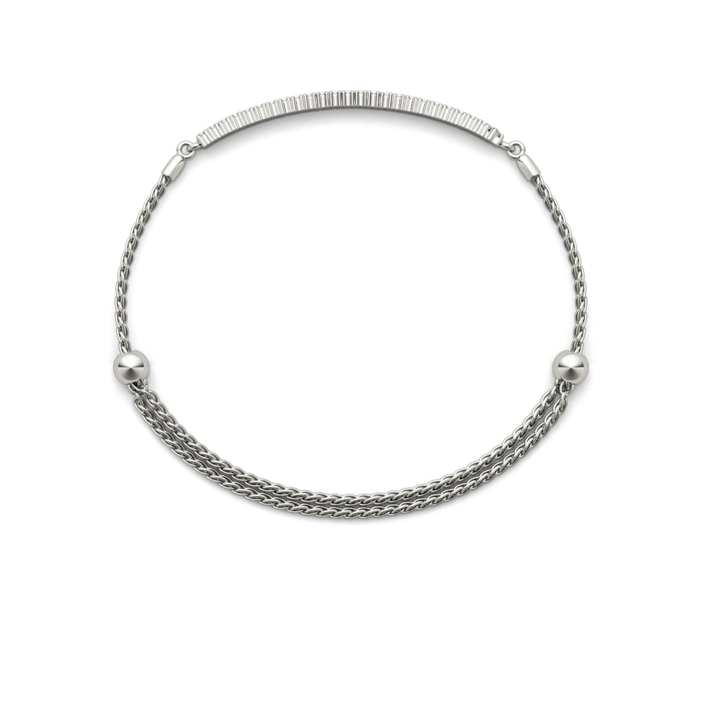 Double Row Diamond Bracelet · 0.49 ct tw