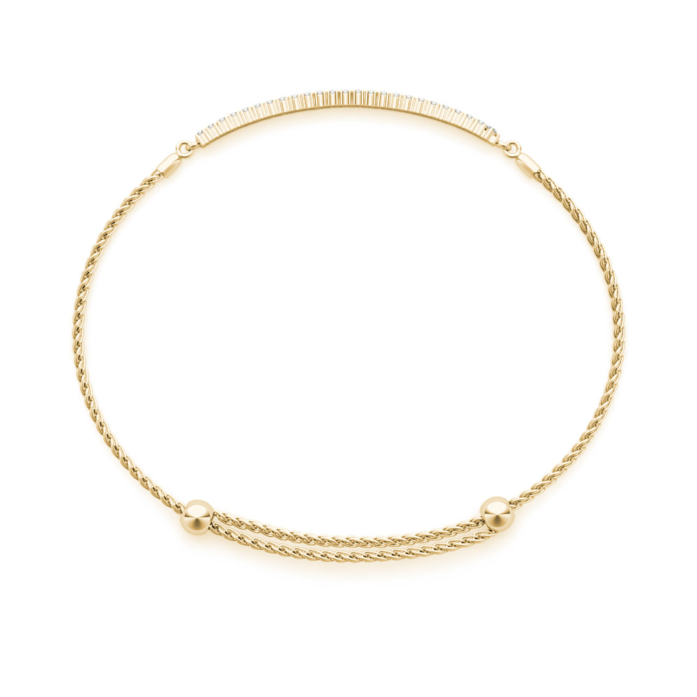 Double Row Diamond Bracelet · 0.49 ct tw
