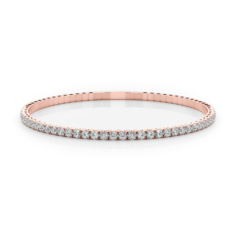 Flexible Half Way Bangle Diamond Bracelet · 0.90 ct tw