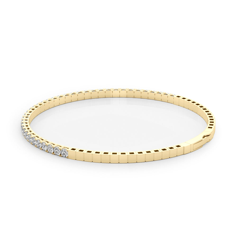Flexible Half Way Bangle Diamond Bracelet · 0.90 ct tw