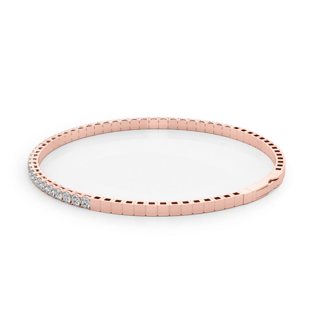 Flexible Half Way Bangle Diamond Bracelet · 0.90 ct tw