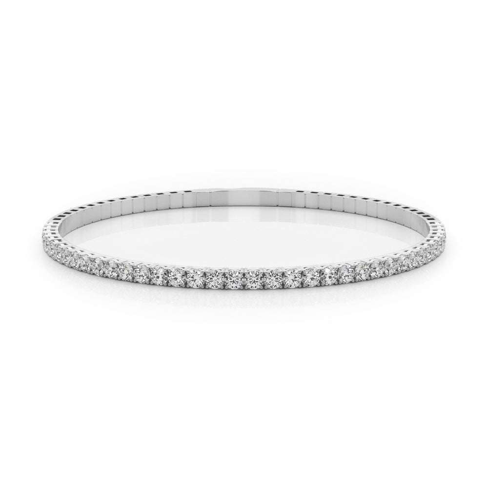 Flexible Half Way Bangle Diamond Bracelet · 0.90 ct tw