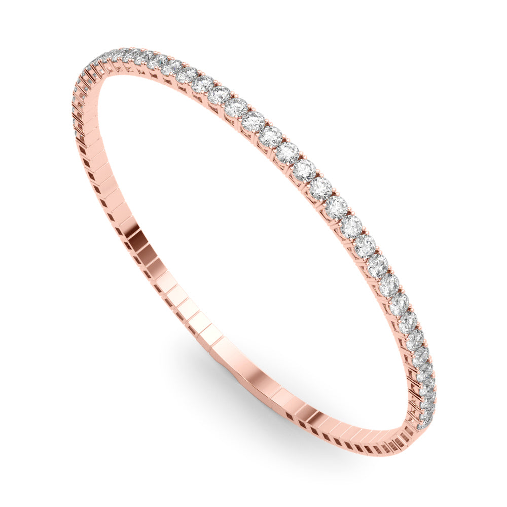 Flexible Half Way Bangle Diamond Bracelet · 0.90 ct tw