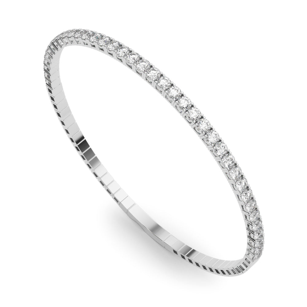 Flexible Half Way Bangle Diamond Bracelet · 0.90 ct tw