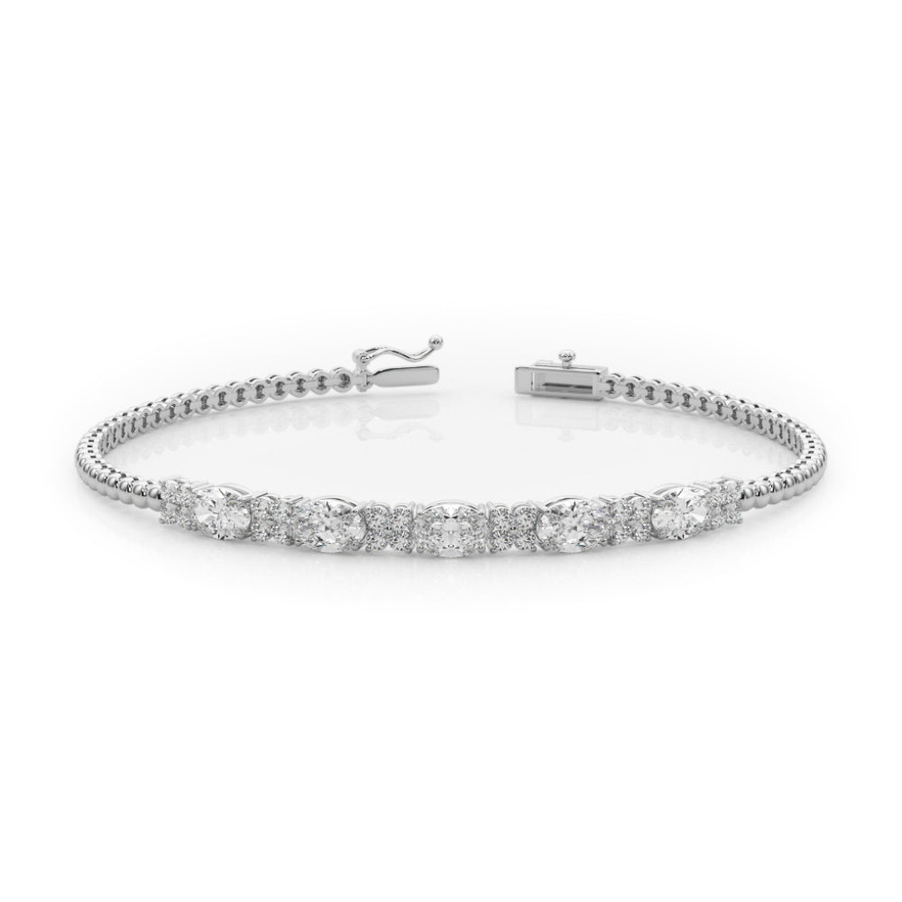 Oval With 5 Stones Diamond Bracelet · 2.38 ct tw