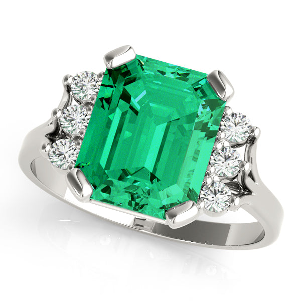 Emerald Gemstone Fashion Ring · 0.18 ct tw